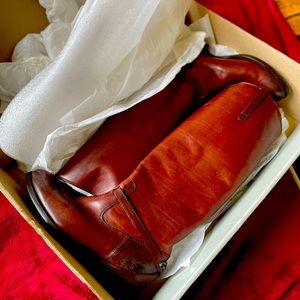 NIB Frye Lindsay Plate Redwood Tall Boot